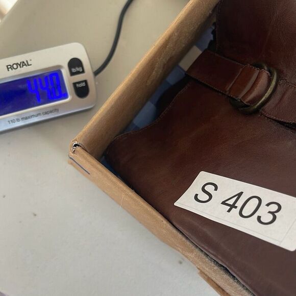 Cole Haan x Nike Air Boots Leather Heeled Knee High Womens 8.5B Riding Brown - Picture 14 of 14